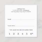 Modern White Faux Gold Heart Lines Beauty Loyalty (Achterkant)