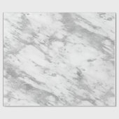 Modern White Faux Marble No 4a Cadeaupapier (Vlak)