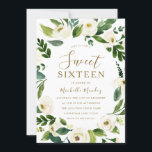 Modern White Floral met 16 partijen Kaart<br><div class="desc">Moderne Floral met 16 partijen nodigt u uit collectie te bekijken in niche en nestwinkel</div>