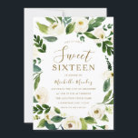 Modern White Floral met 16 partijen Kaart<br><div class="desc">Moderne Floral met 16 partijen nodigt u uit collectie te bekijken in niche en nestwinkel</div>