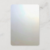 Modern White Flowers Pearls Detail Enclosure Informatiekaartje (Achterkant)