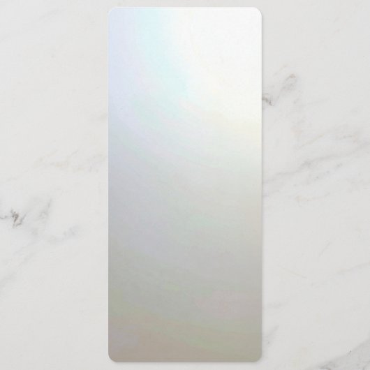 Modern White Flowers Pearls Menu (Achterkant)