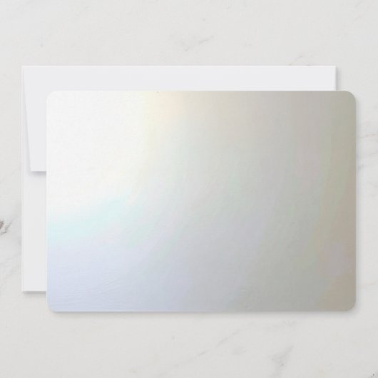 Modern White Flowers Pearls Save The Date (Achterkant)