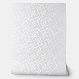 Modern White Geometric Pattern Wallpaper Behang