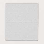 Modern White Glitter Visitekaartje (Binnenkant ongevouwen)