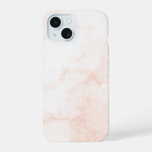 Modern White & Golden Marble iPhone 15 Case (Achterkant)