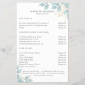 Modern, white-green Leafy Flyer (Voorkant)