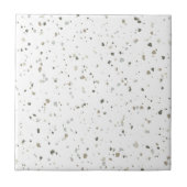 Modern White Grey Brown Terrazzo Tegeltje (Voorkant)