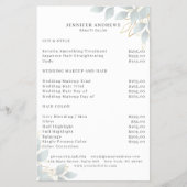 Modern White Grey Leafy Flyer (Voorkant)