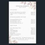 Modern, White Grey-Pink Leafy Flyer<br><div class="desc">Modern leafy flyer in white,  grey-pink Edit your product in min by adding your data. You can change the font/color/position by "further personalization".</div>