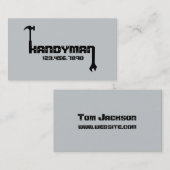 Modern White Handyman Maintenance Visitekaartje (Voorkant / Achterkant)