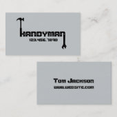 Modern White Handyman Maintenance Visitekaartje (Voorkant / Achterkant)