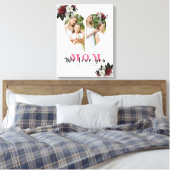 Modern White Heart Shaped Gift for Moederdag Canvas Afdruk (Insitu (Slaapkamer))