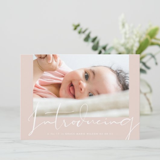 Modern White Introduction Hand Geschreven Photo Bi (Staand voorkant)