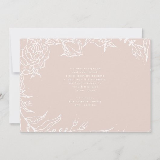 Modern White Introduction Hand Geschreven Photo Bi (Achterkant)