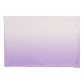 Modern White Lavender Paars Ombre Gradient Kussensloop (Voorkant-Links)