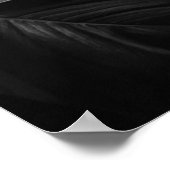 Modern White - Marble Black Abstract Poster (Hoek)