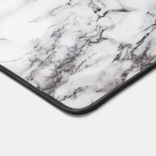 Modern White Marble Bureaumat (Hoek)