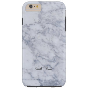 Modern White Marble Stone Afbeelding Tough iPhone 6 Plus Hoesje