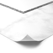 Modern White Marble Wedding Welcome Sign Poster (Hoek)