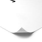 Modern White Prop Wedding Selfie Lijst Poster (Hoek)