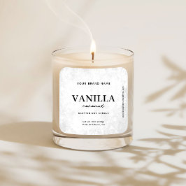 Modern White Rustic Label