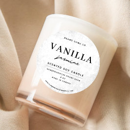 Modern White Rustic Ronde Sticker