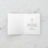 Modern White Script Baby Fotodoop Bedankkaart (Binnen)