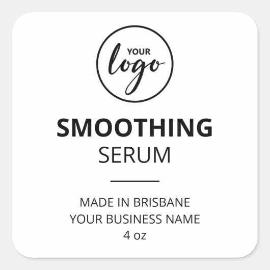 Modern White Serum Labels (Voorkant)
