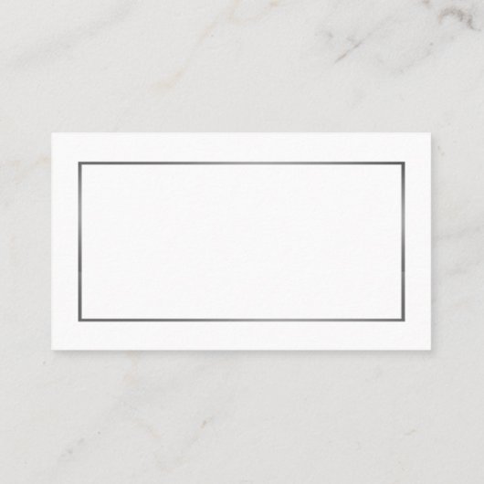 Modern White & Silver Bachelorette Party Ticket (Achterkant)