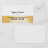 Modern White Simple Consultant-Visitekaartje Visitekaartje (Voorkant / Achterkant)