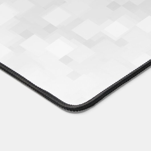 Modern White Square Pattern Bureaumat (Hoek)