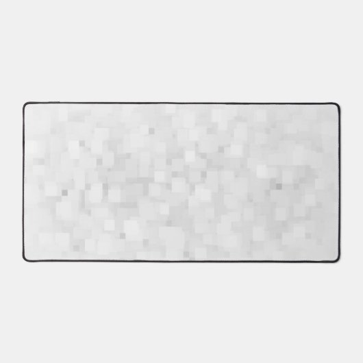 Modern White Square Pattern Bureaumat (Voorkant)