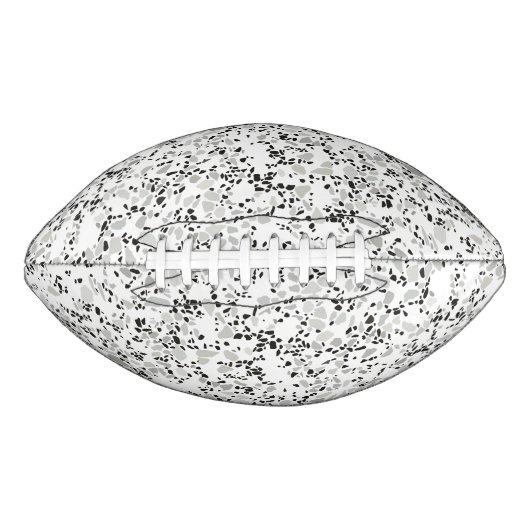 Modern White Terrazzo American Football (Voorkant)