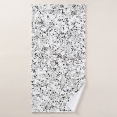 Modern White Terrazzo Badhanddoek (Badhanddoek)
