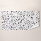 Modern White Terrazzo Badhanddoek (Badhanddoek)