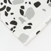 Modern White Terrazzo Fleece Deken (Hoek)