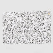 Modern White Terrazzo Golfhanddoek (Horizontaal)