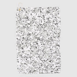 Modern White Terrazzo Golfhanddoek