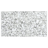 Modern White Terrazzo Kussensloop (Voorkant-Links)