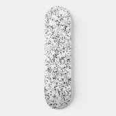 Modern White Terrazzo Persoonlijk Skateboard (Voorkant)