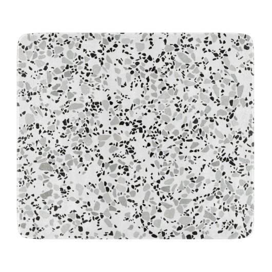 Modern White Terrazzo Snijplank (Voorkant)