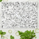 Modern White Terrazzo Theedoek (Gevouwen)