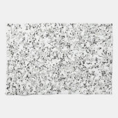 Modern White Terrazzo Theedoek (Horizontaal)