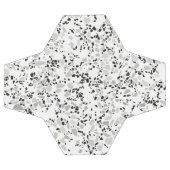 Modern White Terrazzo Voetbal (Enkel)