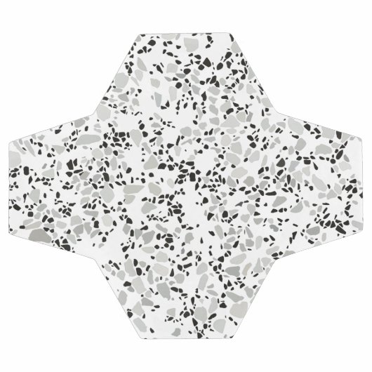 Modern White Terrazzo Voetbal (Enkel)