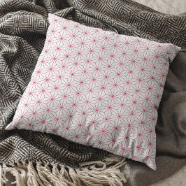 Modern White Viva Magenta Geometric Japans Kussen