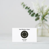 Modern White Voeg je Logo toe met QR-code Visitekaartje (Staand voorkant)