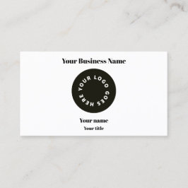 Modern White Voeg je Logo toe met QR-code Visitekaartje