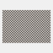 Modern Wielpatroon Mocha Brown Taupe Inpakpapier Vel (Voorkant)